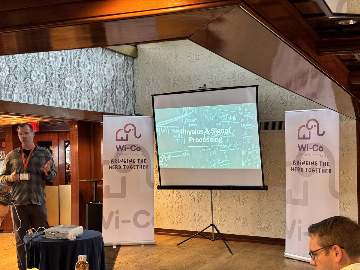 WiCoCommunity's tweet photo. One of my favorite subjects. #Physics.
@troymart Will be talking about Physics.
“90% of data from cellular networks that goes over Wi-Fi uses OFDM.”
#OFDM #Physics https://t.co/56BeqbcDns