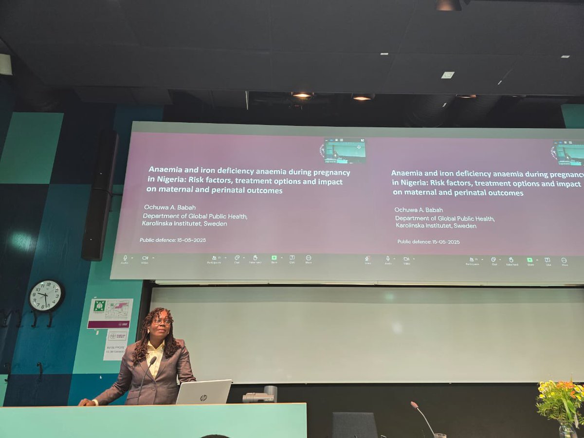 Coolgynae's tweet image. Huge congratulations to Double Doctor Ochuwa Babah for successfully defending her PhD at @karolinskainst! A proud moment watching my mentee rise, Assoc. Prof. of ObGyn, now PhD holder in addition! Honoured to have supervised alongside an incredible team. 
#ProudSupervisor