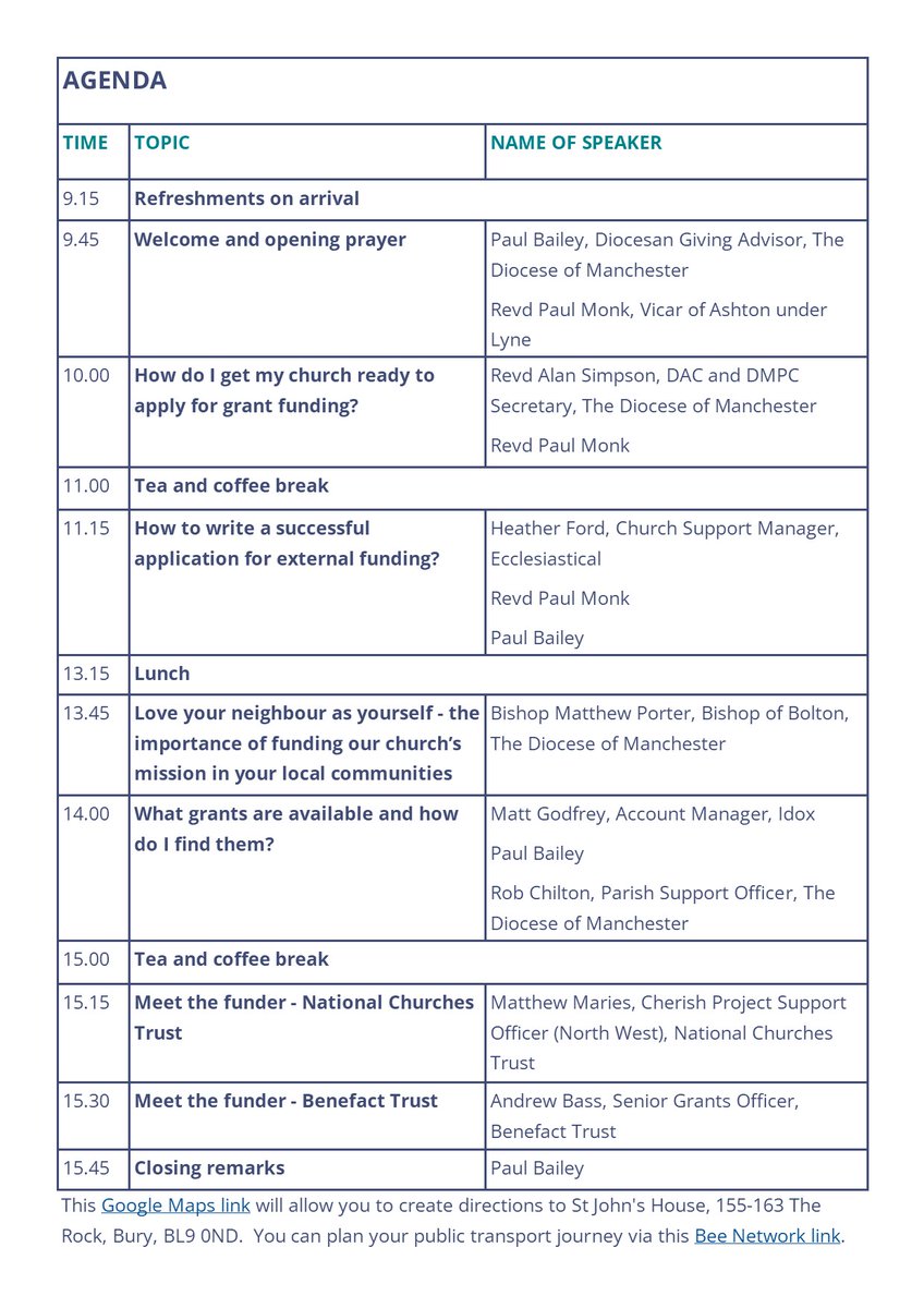 giftaidlite's tweet photo. Does your church have a ministry, mission, or building project that needs funding?  If so, and you are a clergy person in @DioManchester, please register to attend this in-person training event.
🎯Thurs 3rd July, St John's House, Bury.
⏰9.45  to 3.45 
https://t.co/ozVJGXI9LA https://t.co/4WEYDnXDxU
