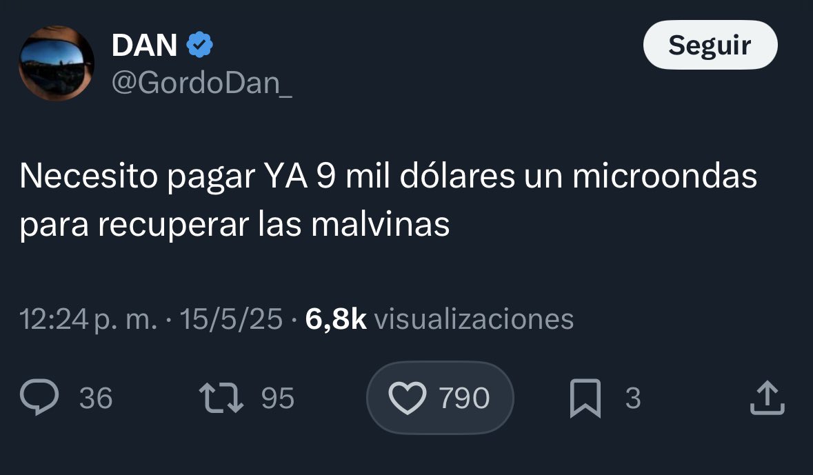 Che se ve que como los de FUNDAR no dan abasto tuvieron que salir a defender la medida de Sturzenegger el mismísimo Buni y Gordo Dan…¡que ahora habla de Malvinas!…como me encantaría verlos en Carajo contándonos cual es su plan de gobierno para recuperarlas…dale los espero…