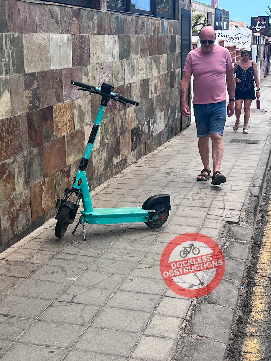 Geofencing, docking stations, and parking management by hire companies themselves DOES NOT WORK!

Fuerteventura have e-scooter dock stations, but pavements are still being obstructed by abandoned escooters.