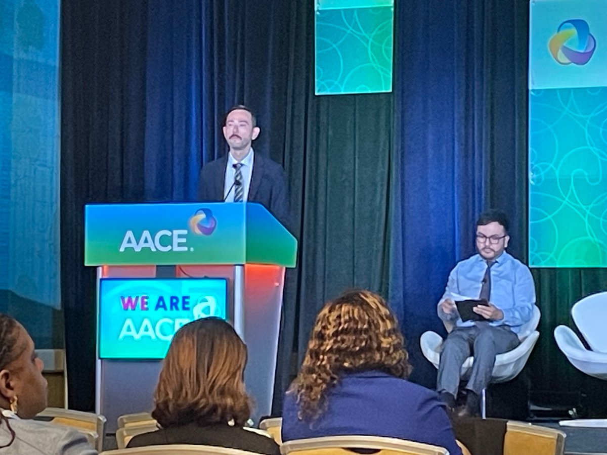 Jaime Almandoz: “There’s a lot of physiology in [obesity] that does not include lack of willpower.” #AACE2025 #WeAreAACE <a href="/TheAACE/">AACE</a>