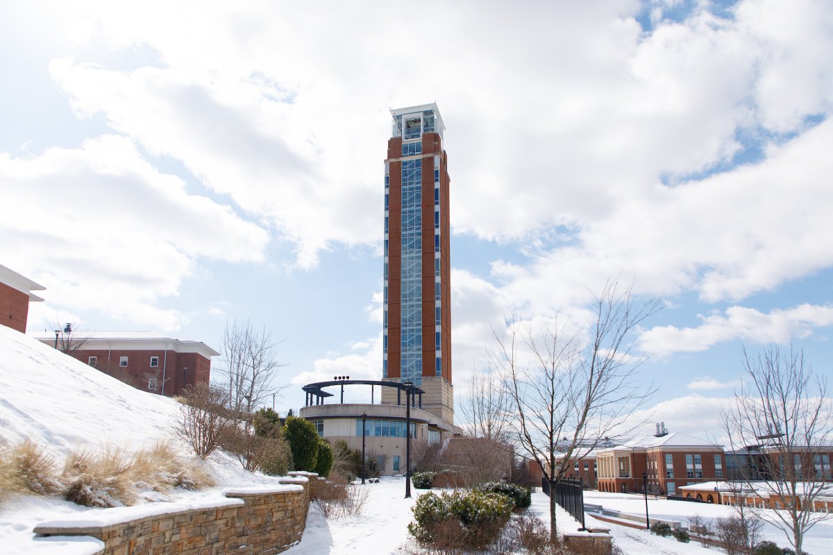 The tower looks good in every season.  🌸☀️🍁❄️ Which seasons are you most looking forward to when you're on campus?