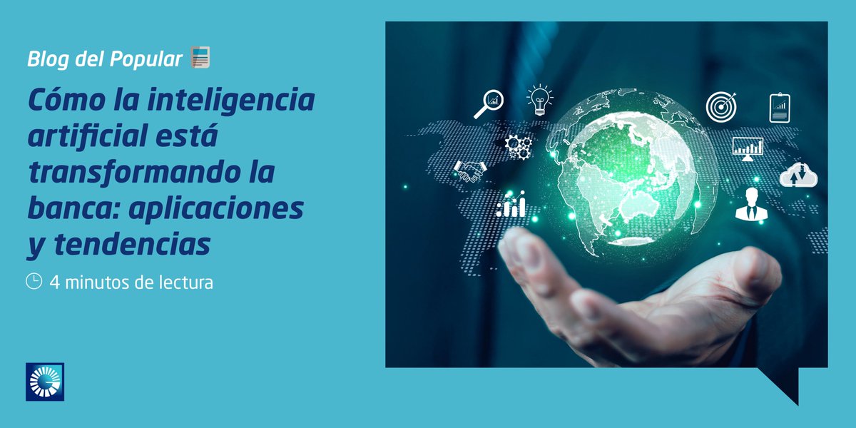 Popularenlinea's tweet photo. ¿La inteligencia artificial está en tu radar estratégico?
La IA ya no es una tendencia emergente; es la fuerza que está transformando casi todas las industrias, proporcionando una experiencia más ágil, personalizada y segura.
En la más reciente publicación del #BlogDelPopular exploramos cómo esta tecnología está revolucionando el sector financiero:
• Automatización inteligente de procesos
• Prevención del fraude y seguridad avanzada
• Asistentes virtuales que entienden y responden con naturalidad
• Ofertas personalizadas en tiempo real
También abordamos los retos éticos y las tendencias que están marcando el camino hacia una banca más transparente, inclusiva y centrada en las personas.
Puedes leer el artículo completo https://t.co/wdg9R7EL92
#Trazoscompartidos #BancoPopularDominicano #ElBlogdelPopular #IA