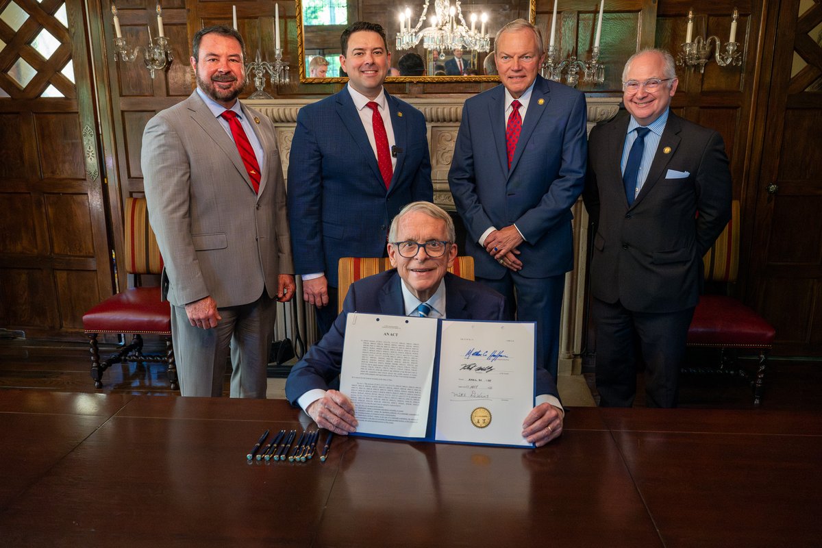 Ohio Senate GOP (@ohiosenategop) on Twitter photo Generating reliability, affordability, and accountability for Ohio's 21st Century Energy Needs. <a href="/GovMikeDeWine/">Governor Mike DeWine</a> signed Ohio's new bipartisan 21st Century Energy policy. <a href="/Rob_McColley/">Senator Rob McColley</a> <a href="/BillReineke/">Senator Bill Reineke</a> <a href="/SenBrianChavez/">State Senator Brian Chavez</a>. Read more here and find our exclusive interview about Ohio's new Generating reliability, affordability, and accountability for Ohio's 21st Century Energy Needs. <a href="/GovMikeDeWine/">Governor Mike DeWine</a> signed Ohio's new bipartisan 21st Century Energy policy. <a href="/Rob_McColley/">Senator Rob McColley</a> <a href="/BillReineke/">Senator Bill Reineke</a> <a href="/SenBrianChavez/">State Senator Brian Chavez</a>. Read more here and find our exclusive interview about Ohio's new