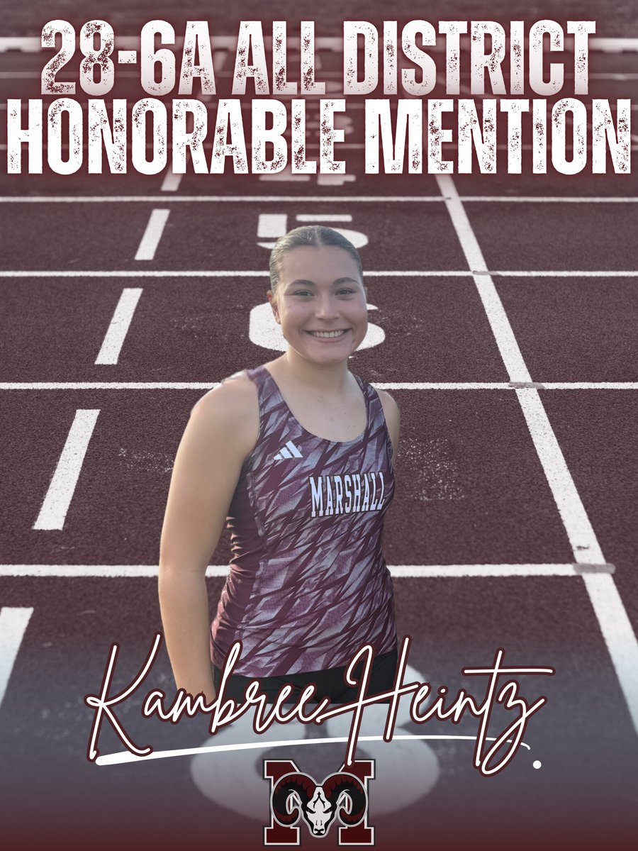 Congratulations to Kambree Heintz for earning All District Honorable Mention! 🐏👏🩶