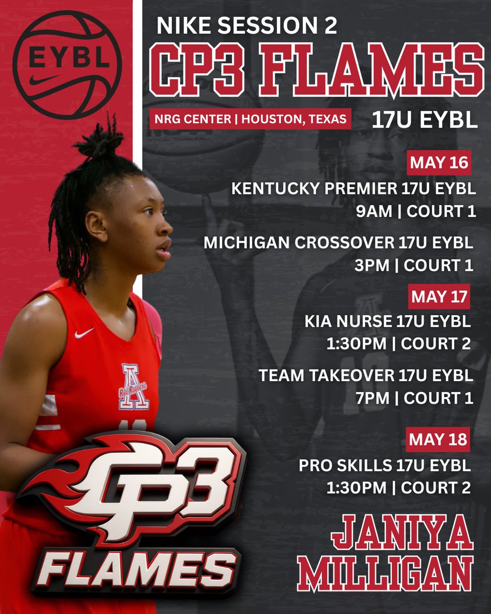 Janiya Milligan (@jayyymilliii) on Twitter photo Back at it again for session 2 in HTX this weekend 🔥🏀
#AAU #liveperiod <a href="/JasonNiblett3/">Ja’La Niblett</a> <a href="/TWALadyRaiders/">TWALadyRaidersWBB</a> <a href="/NikeGirlsEYBL/">Nike Girls EYBL</a> Back at it again for session 2 in HTX this weekend 🔥🏀
#AAU #liveperiod <a href="/JasonNiblett3/">Ja’La Niblett</a> <a href="/TWALadyRaiders/">TWALadyRaidersWBB</a> <a href="/NikeGirlsEYBL/">Nike Girls EYBL</a>