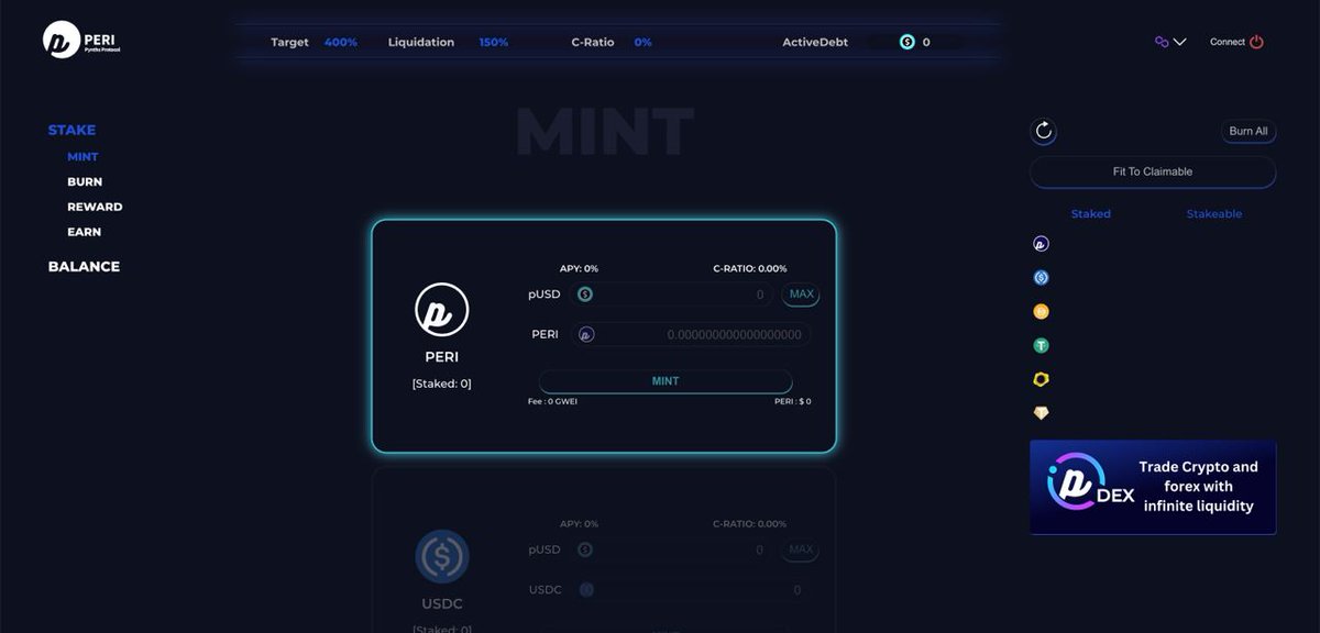 Don't forget that you can now access our exchange right from the staking site — no more jumping between tabs. 🔥

Check it out and make your next move:
🌐 staking.peri.finance/#/stake