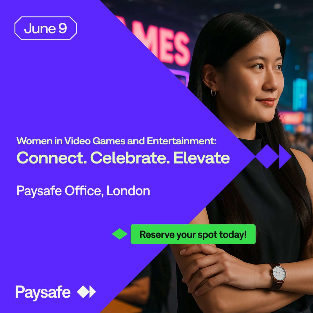 What happens when top minds in gaming + entertainment meet on a rooftop with cocktails? 🍸

An event you won’t want to miss.

🗓️ June 9 | 4–8PM
🎤 Exec panel at 5PM
🎶 Drinks, bites, real talk

Hosted by Paysafe — free to attend!
👉 bit.ly/3FaFPNq

#WomeninGaming