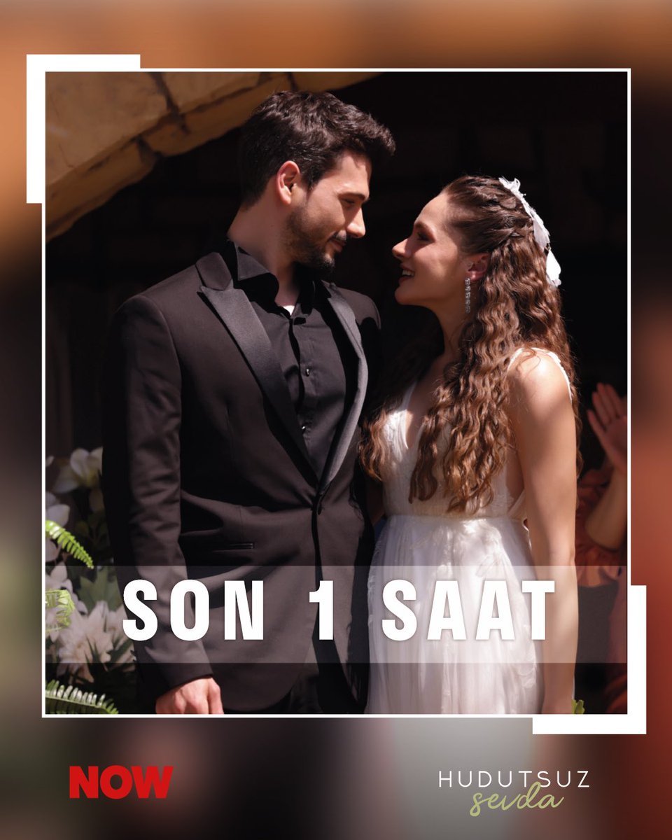 Bir ömürlük verilecek söz için sadece son 1 saat! ✨
<a href="/nowtvturkiye/">NOW</a> <a href="/medyapimresmi/">MEDYAPIM</a> 

#HudutsuzSevda tüm bölümleriyle Disney+’ta. <a href="/DisneyPlusTR/">Disney+ Türkiye</a>