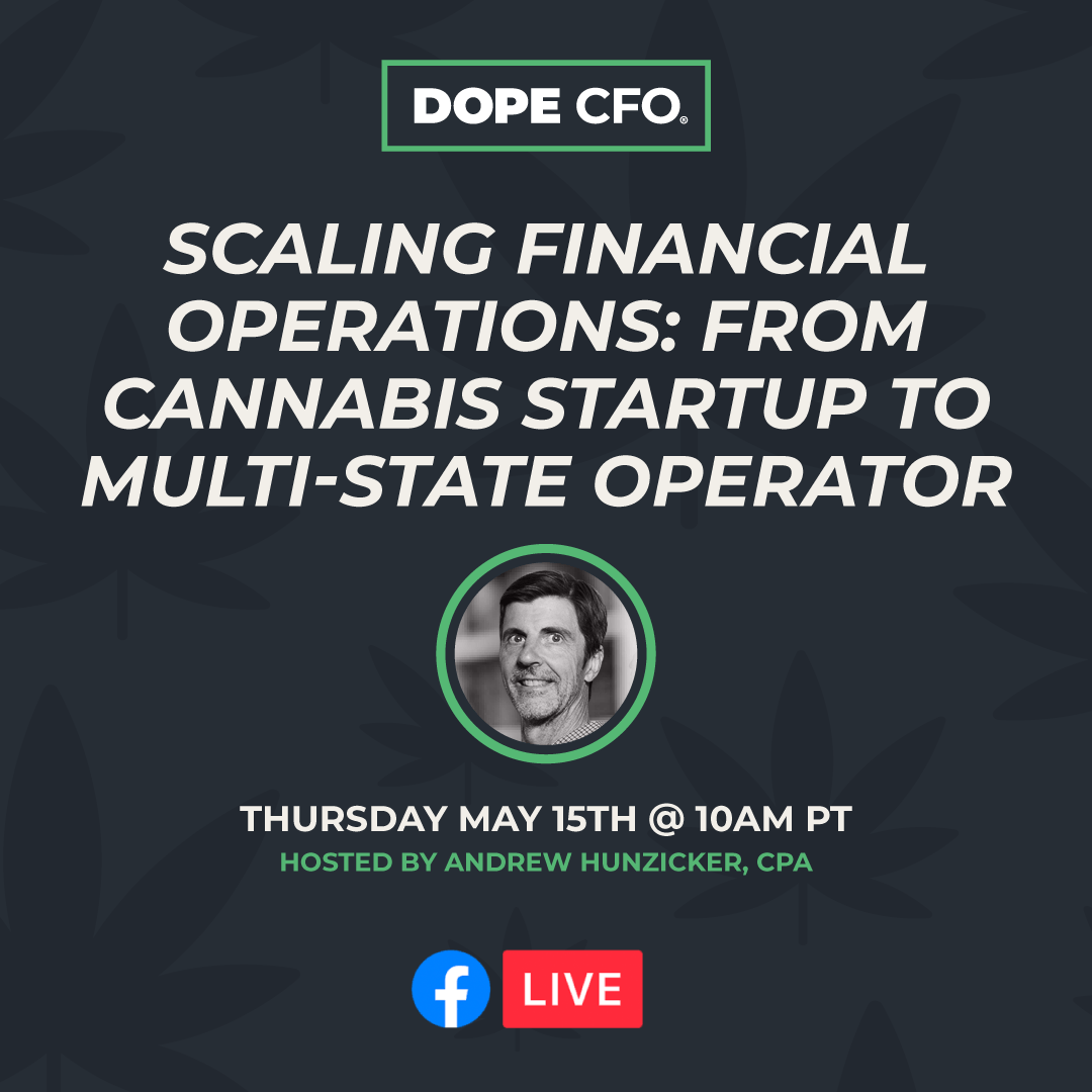 ⏳ LIVE in 1 HOUR!

Join Andrew Hunzicker, CPA at 10 AM PT for a quick training on scaling Cannabis financial operations—growth warning signs, compliance, and avoiding costly mistakes.

Don’t miss it! hubs.ly/Q03lWYvK0

#CannabisFinance #CPA #DOPECFO