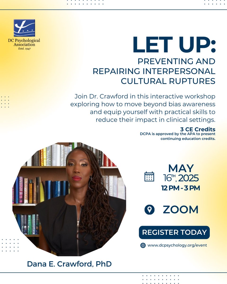 Join Dr. Crawford in this interactive workshop to explore how to move beyond bias awareness and develop practical skills to reduce its impact in clinical settings. 

Reserve your spot today via our Linktree!