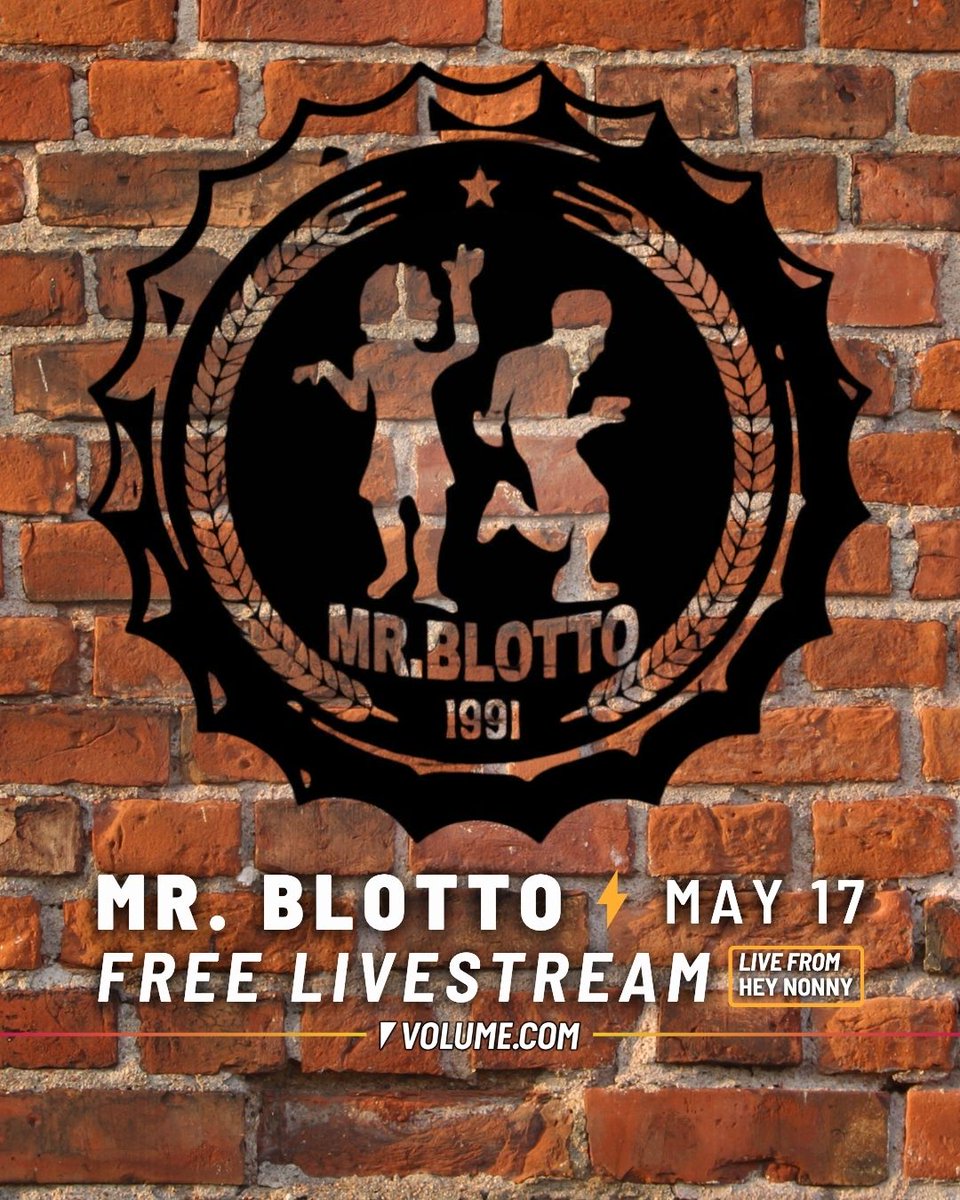 Volume.com (@getonvolume) on Twitter photo Don't miss the jam band, Mr. Blotto tomorrow, May 17th at 7:30pm CT live from <a href="/HeyNonnyAH/">Hey Nonny Arlington Heights</a> on <a href="/GetOnVolume/">Volume.com</a>!
Stream the show at volume.com/heynonny/ Don't miss the jam band, Mr. Blotto tomorrow, May 17th at 7:30pm CT live from <a href="/HeyNonnyAH/">Hey Nonny Arlington Heights</a> on <a href="/GetOnVolume/">Volume.com</a>!
Stream the show at volume.com/heynonny/