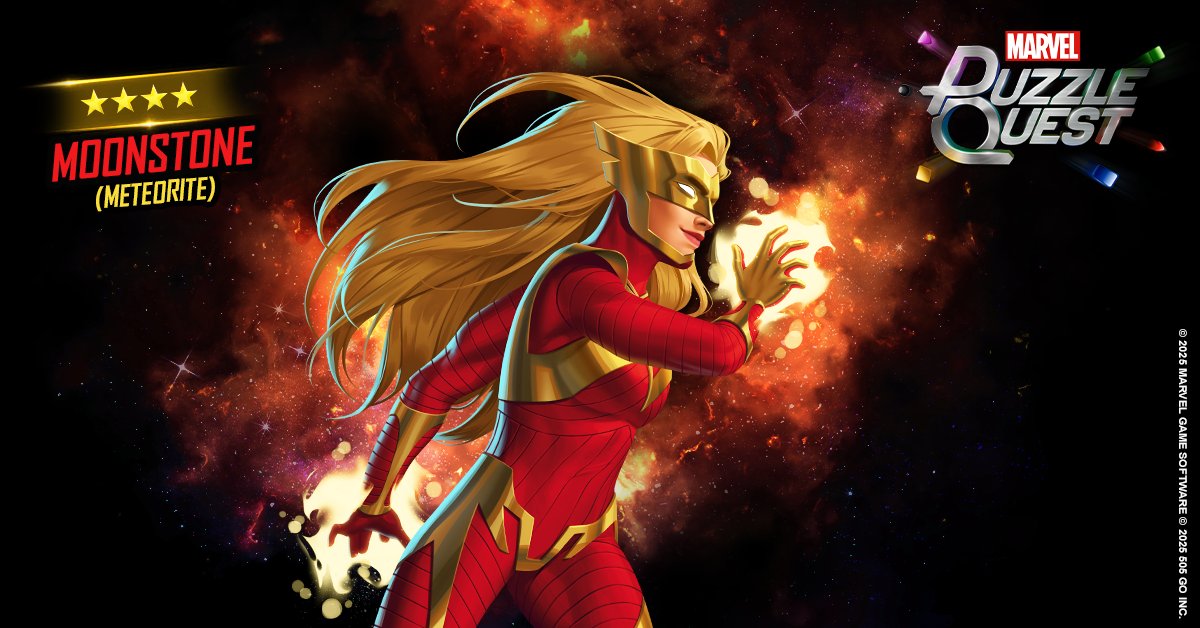 🦹‍♀️Super Villain? Super Hero? It all depends on who gets in Dr. Karla Sofen's way! Manipulate your way to the top with 4-Star Moonstone (Meteorite) today!  🦸‍♀️