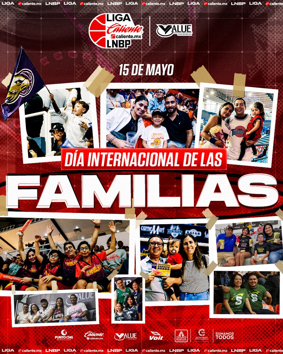 Liga Caliente.mx LNBP (@lnbpoficial) on Twitter photo 15 de Mayo - Día Internacional de la Familia 💗
Liga Caliente.mx LNBP 🔥🏀
#MarcandoLaDiferencia #Temporada2025
<a href="/calientesports/">Caliente Sports</a> @puntochg @valuegf <a href="/CajaMexicana/">Caja Popular Mexicana</a> <a href="/VoitMexico/">Voit México</a> 15 de Mayo - Día Internacional de la Familia 💗
Liga Caliente.mx LNBP 🔥🏀
#MarcandoLaDiferencia #Temporada2025
<a href="/calientesports/">Caliente Sports</a> @puntochg @valuegf <a href="/CajaMexicana/">Caja Popular Mexicana</a> <a href="/VoitMexico/">Voit México</a>