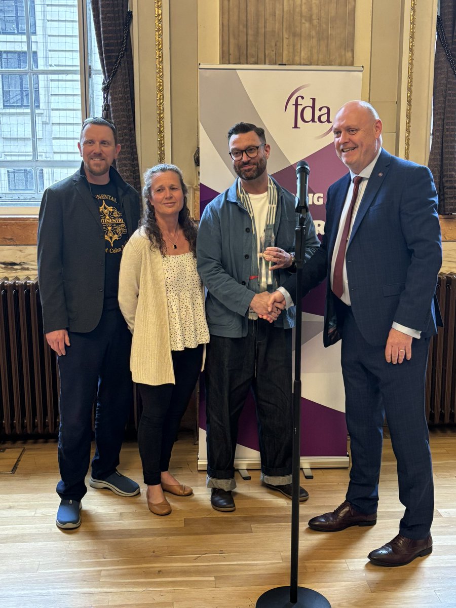 The 2025 group Impact Award is presented to the FDA in the Defence Science and Technology Laboratory, who have more than tripled their membership over the last year and have gone on to lead consultation and negotiation with their employer #FDAADC25