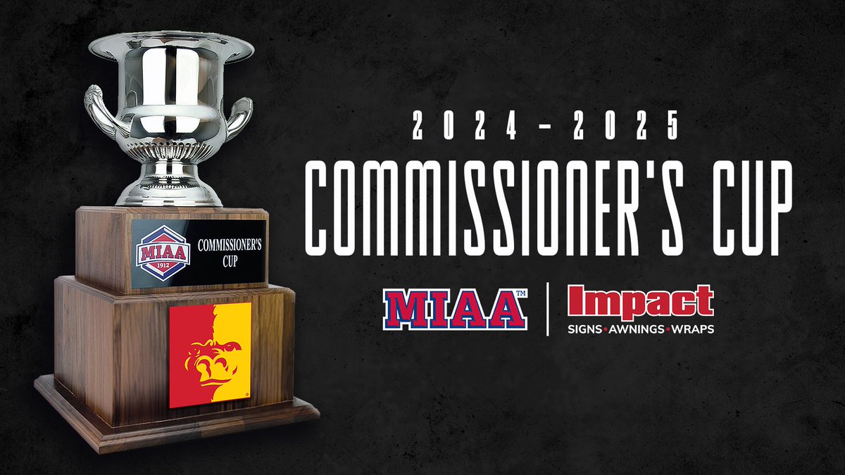 The MIAA (@themiaa) on Twitter photo Congratulations to Pittsburg State University on winning the ππππ-ππ ππππ ππππππππππππ'π πππ, presented by <a href="/Impact4800/">Impact Signs, Awnings, Wraps Inc. πΊπΈ</a> ππ
This marks the <a href="/PittStGorillas/">Pitt State Athletics π¦</a>' 4th consecutive All-Sports Trophy and 5th overall ‡οΈ
π° bit.ly/4j1rVej
#BringYourAGame Congratulations to Pittsburg State University on winning the ππππ-ππ ππππ ππππππππππππ'π πππ, presented by <a href="/Impact4800/">Impact Signs, Awnings, Wraps Inc. πΊπΈ</a> ππ
This marks the <a href="/PittStGorillas/">Pitt State Athletics π¦</a>' 4th consecutive All-Sports Trophy and 5th overall ‡οΈ
π° bit.ly/4j1rVej
#BringYourAGame