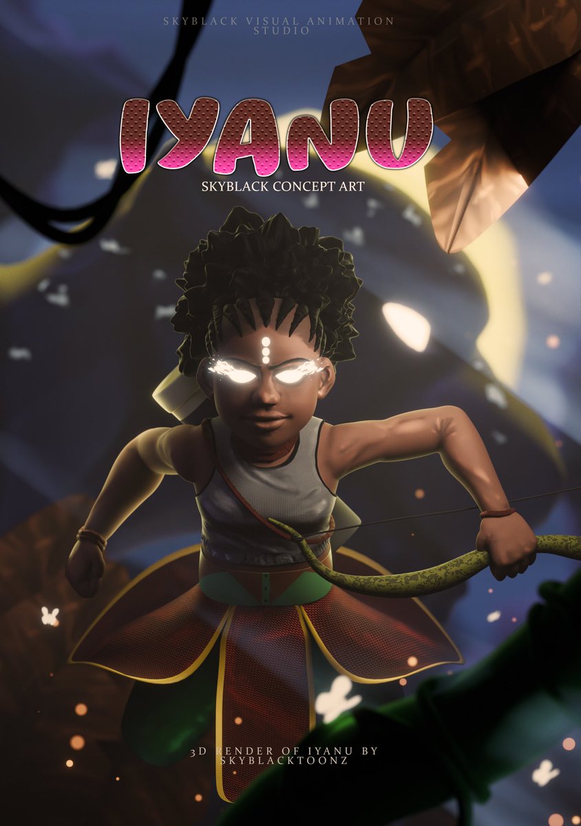 Fan art of #iyanu 
Made in Blender
•thread

If you haven’t watched iYANU check it out 
#iyanu