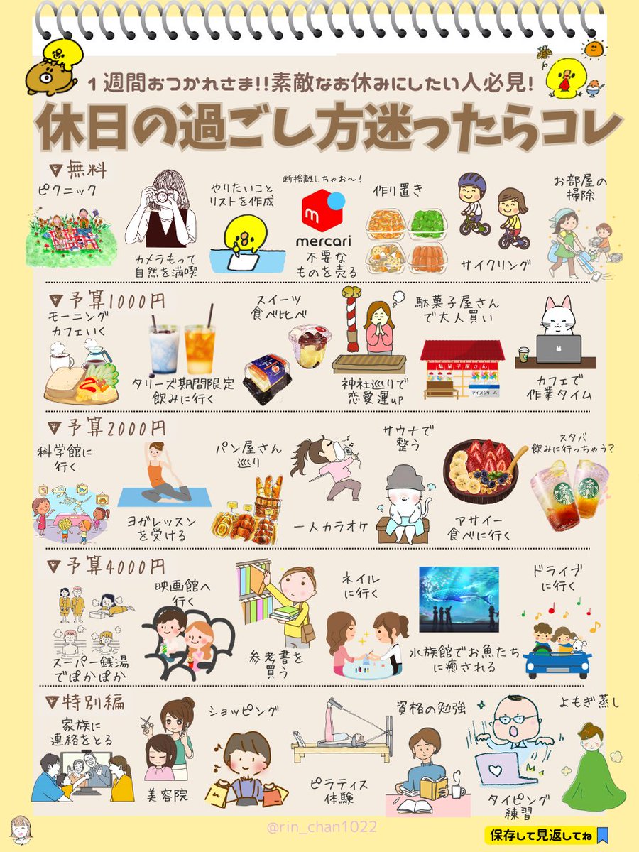 休み の 日 の 過ごし 方