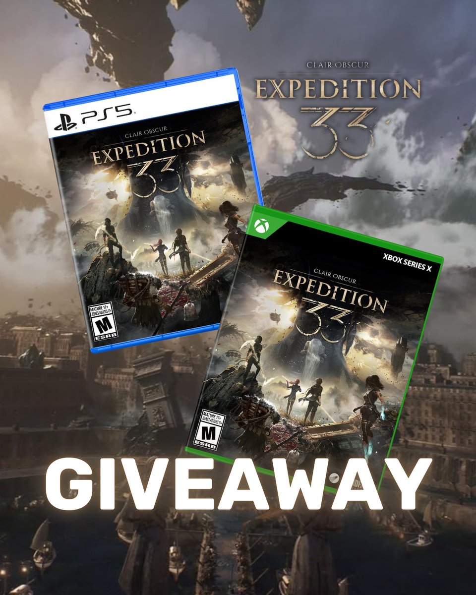 heyshopverse's tweet photo. It's GIVEAWAY TIME! 

We're giving a lucky winner a Clair Obscur Expedition 33 winner's choice of PS5 OR XBOX SERIES X.

We’re giving a lucky winner a 
To enter:
🔥follow us
🔥like this post
🔥retweet this post
Extra entries if you enter on Instagram and Facebook!

✨Giveaway runs until May 22nd at 11:59PM. Tune in to our IG stories where we will announce the winner on May 23rd. We will be directly DM'ing the winner through THIS ACCOUNT ONLY. Please respond within 24 hours or we will redraw. Winner MUST reside in US/CANADA. 

Good luck, Geeks!

#giveaway #freestuff #giveaway #shopville #WinLoot
#entertowin #winfreestuff #lootdrop #collectiblecommunity #epicloot #geekout
#geekygoodies #levelupyourloot #fanfavorites #geekgiveaway #gaminggiveaway #ClairObscurExpedition33