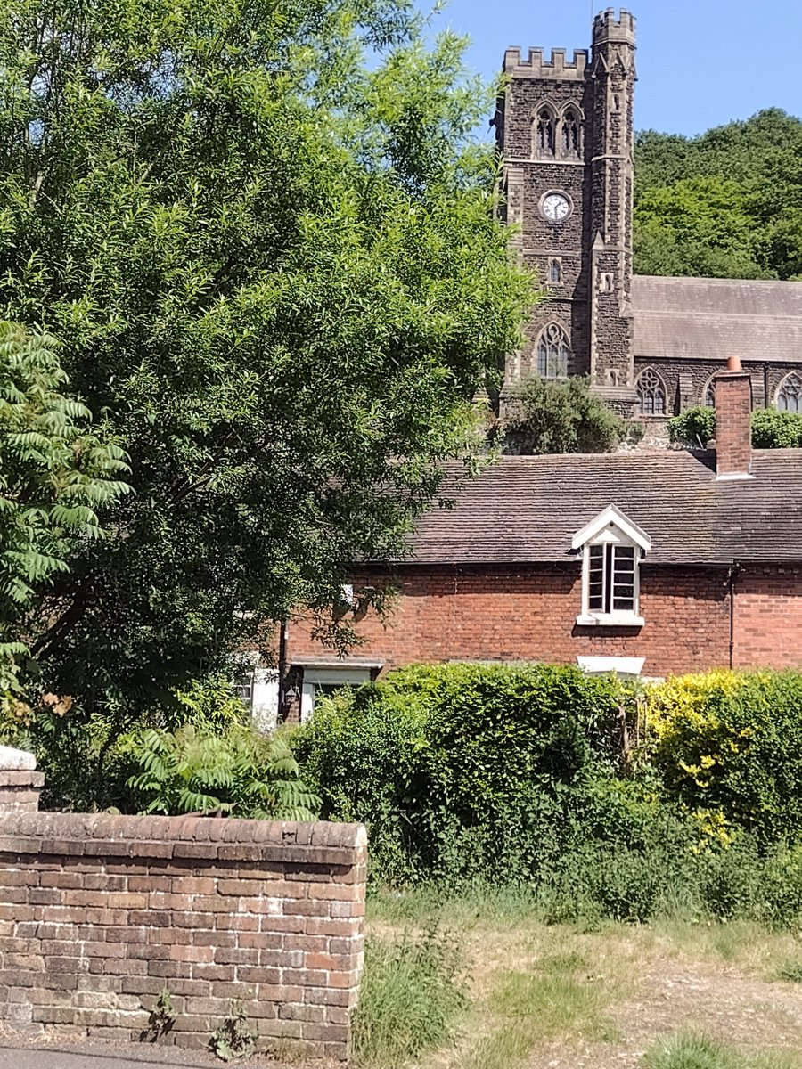 Coalbrookdale in the spring sunshine this lunchtime: 

#Shropshire 🔆⛪