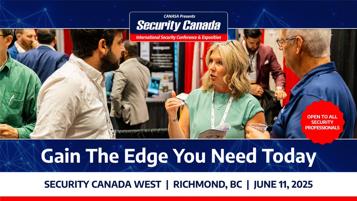 #SecurityCanada West is home to the products and services that will give your security business a competitive edge. Join us on June 11 to take advantage of the tools that will help you stay at the forefront of today's industry! Registration is FREE: bit.ly/3QP4h9n