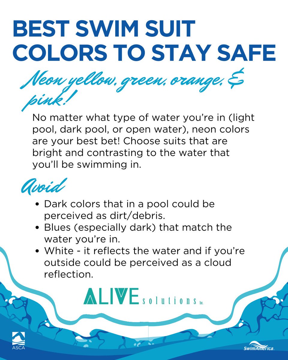A huge part of staying safe in the water is based on what you wear! 

<a href="/drownalliance/">NDPA</a> @aquatics_vibe #WaterSafetyMonth #WaterSafety #SwimLessons #LearnToSwim #NDPA #SwimAmerica #ASCA
