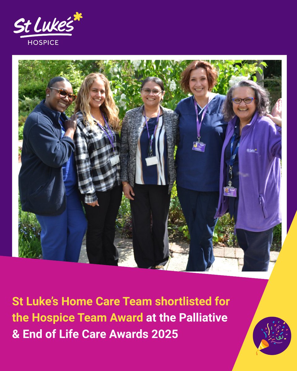 We’re delighted to share that our St Luke’s Home Care Team – which includes Pall 24, Hospice at Home and Brokerage - has been shortlisted for the Hospice Team Award at the upcoming Palliative &amp; End of Life Care Awards 2025.

Read more on our website: brnw.ch/21wSG9A