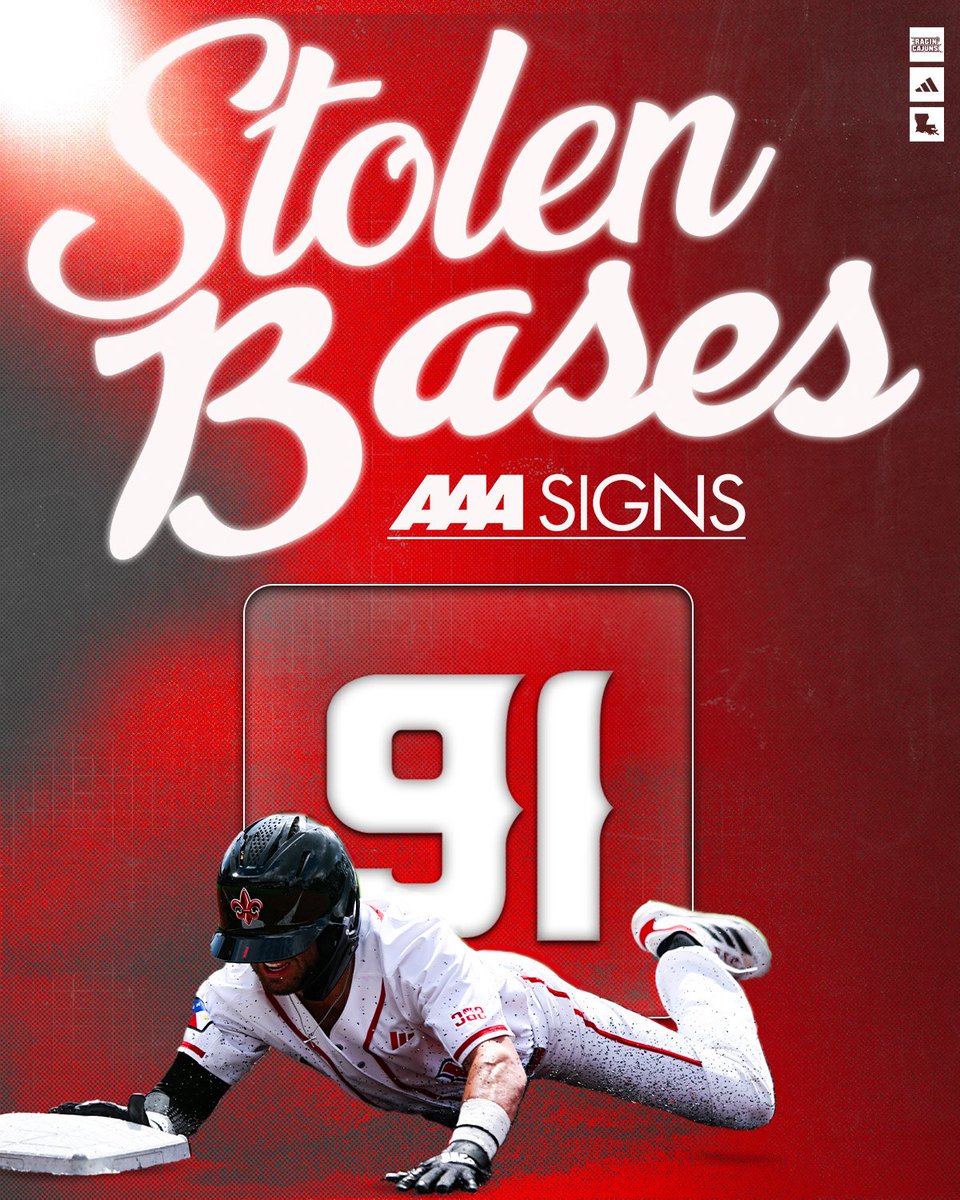 RaginCajunsBSB's tweet photo. Closing in on 💯 for the 12th time in school history

#GeauxCajuns | #WaterHoseBoys | @AAASignsInc https://t.co/Ois9mfe7b8