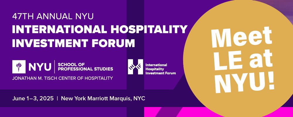 We're heading to NYU IHIF! Learn how our global expertise can boost your business with market insights and custom strategies. Turn goals into reality - meet with us at the show: bit.ly/ContactLE

#NYUIHIF25 #LodgingEconometrics #Hotel #Investment #Hospitality
