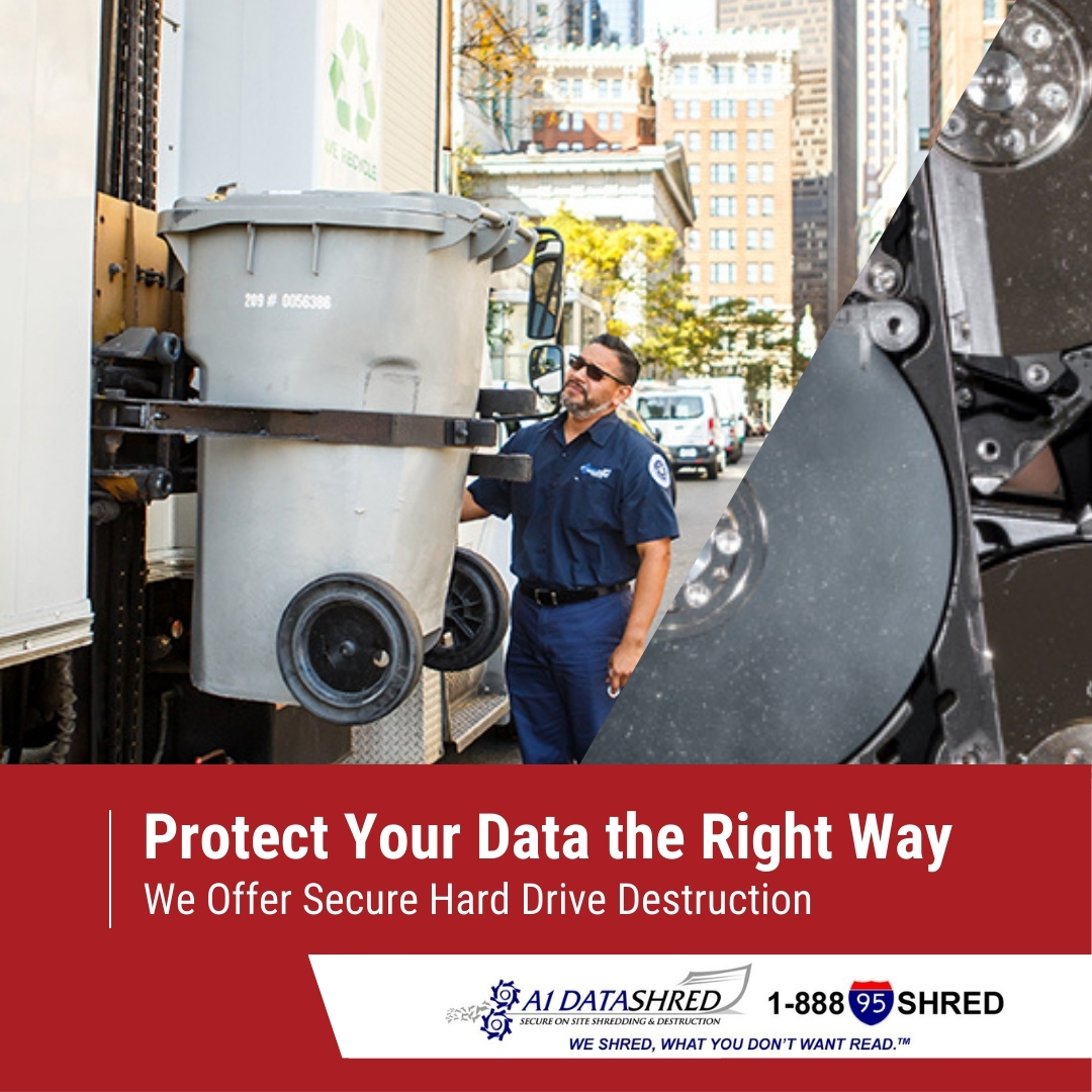 A1DATASHRED's tweet photo. Don’t just delete - destroy! A1 DataShred ensures your old hard drives are 100% unrecoverable.
On-site or off-site shredding options.
https://t.co/l9aVFJP49R

#DataDestruction #CyberSecurity #BostonBusiness https://t.co/RGeLZZaVOA