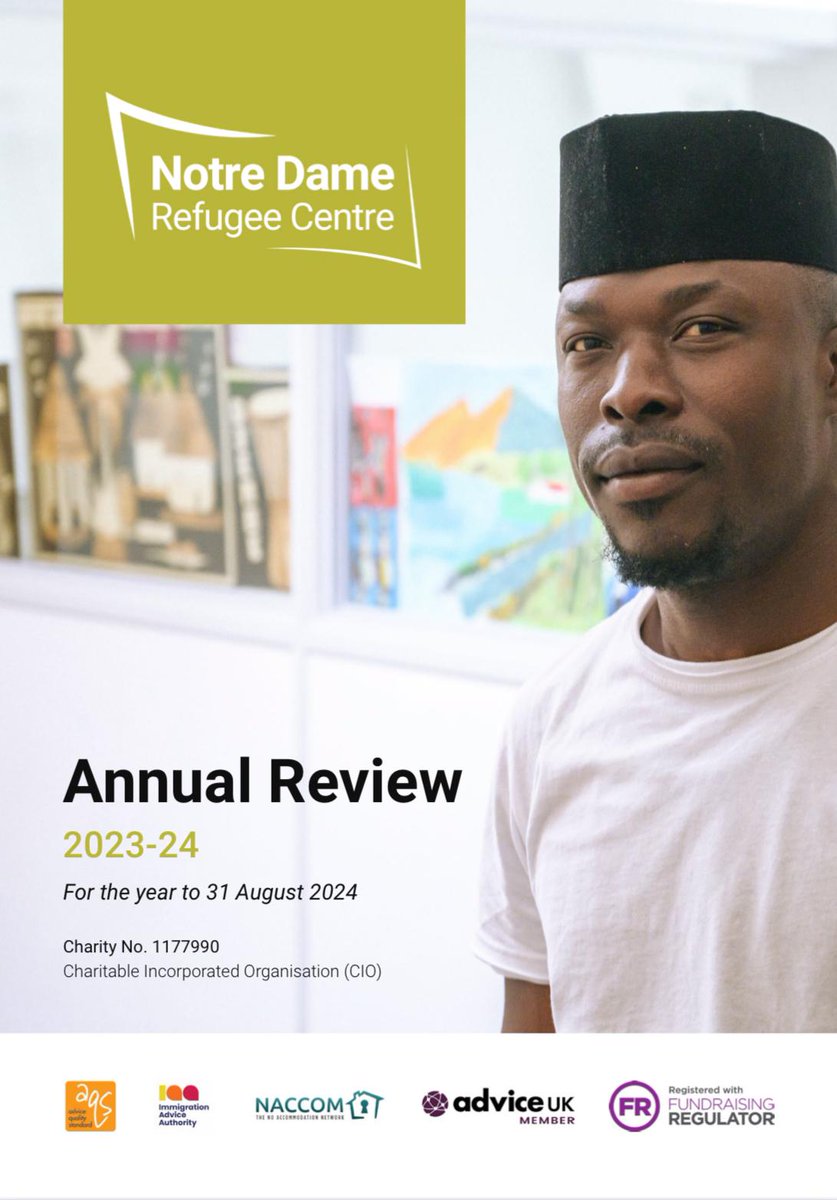 We are pleased to have published our latest Annual Review with an update on our work and achievements over the year (to year end 31 August 2024). 

Click the link below to access the report! notredamerc.org.uk/wp-content/u...