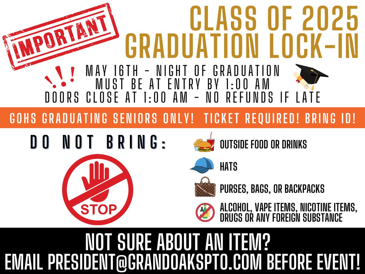 Grand Oaks PTO (@gohspto) on Twitter photo ๐๏ธ ๐ฃ๐ฟ๐ฒ-๐๐ฎ๐น๐ฒ ๐๐ถ๐ฐ๐ธ๐ฒ๐๐ ๐ฐ๐น๐ผ๐๐ฒ ๐๐ผ๐ฑ๐ฎ๐ ๐ฎ๐ ๐ญ๐ญ:๐ฑ๐ต๐ฝ๐บ. ๐ผ๐๐ฉ๐๐ง ๐ฅ๐ง๐-๐จ๐๐ก๐ ๐๐ก๐ค๐จ๐๐จ ๐ฉ๐๐๐ ๐๐ฉ๐จ ๐๐ซ๐๐๐ก๐๐๐ก๐ ๐ค๐ฃ๐ก๐ฎ ๐๐ฉ ๐ฉ๐๐ ๐๐ค๐ค๐ง ๐๐ค๐ง $100.
๐: 2025-senior.cheddarup.com ๐๏ธ ๐ฃ๐ฟ๐ฒ-๐๐ฎ๐น๐ฒ ๐๐ถ๐ฐ๐ธ๐ฒ๐๐ ๐ฐ๐น๐ผ๐๐ฒ ๐๐ผ๐ฑ๐ฎ๐ ๐ฎ๐ ๐ญ๐ญ:๐ฑ๐ต๐ฝ๐บ. ๐ผ๐๐ฉ๐๐ง ๐ฅ๐ง๐-๐จ๐๐ก๐ ๐๐ก๐ค๐จ๐๐จ ๐ฉ๐๐๐ ๐๐ฉ๐จ ๐๐ซ๐๐๐ก๐๐๐ก๐ ๐ค๐ฃ๐ก๐ฎ ๐๐ฉ ๐ฉ๐๐ ๐๐ค๐ค๐ง ๐๐ค๐ง $100.
๐: 2025-senior.cheddarup.com