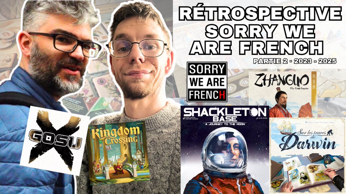 youtu.be/MdzEVzwYxUw
Dans ce second épisode, on se penche en détail sur le grand écart de 2023 entre jeu familial et expert, on revient sur le défi éditorial Shackleton base, avec l'éclairage thématique de l'experte M-A Sanguy, et on dévoile plusieurs projets à venir #j2s #jds