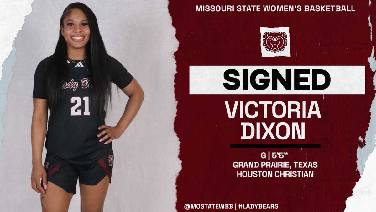 Missouri State Lady Bears (@mostatewbb) on Twitter photo Welcome to the Lady Bear family, Victoria! π»π
π tinyurl.com/ytnnj6nz
#LadyBears | #MoState | <a href="/VicDixon5/">Victoria Dixon</a> Welcome to the Lady Bear family, Victoria! π»π
π tinyurl.com/ytnnj6nz
#LadyBears | #MoState | <a href="/VicDixon5/">Victoria Dixon</a>