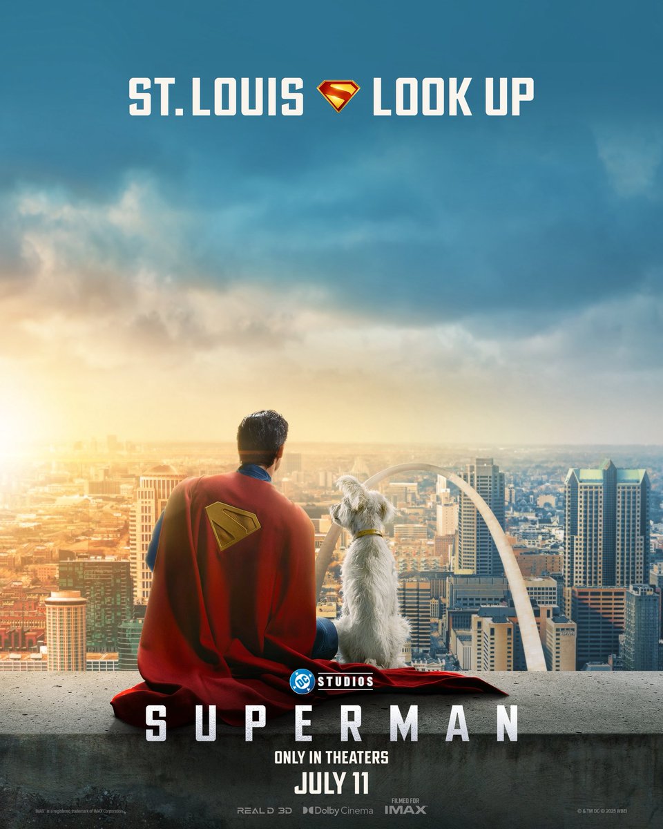 Hey hometown - this one's for you. 

Look up, STL! #Superman