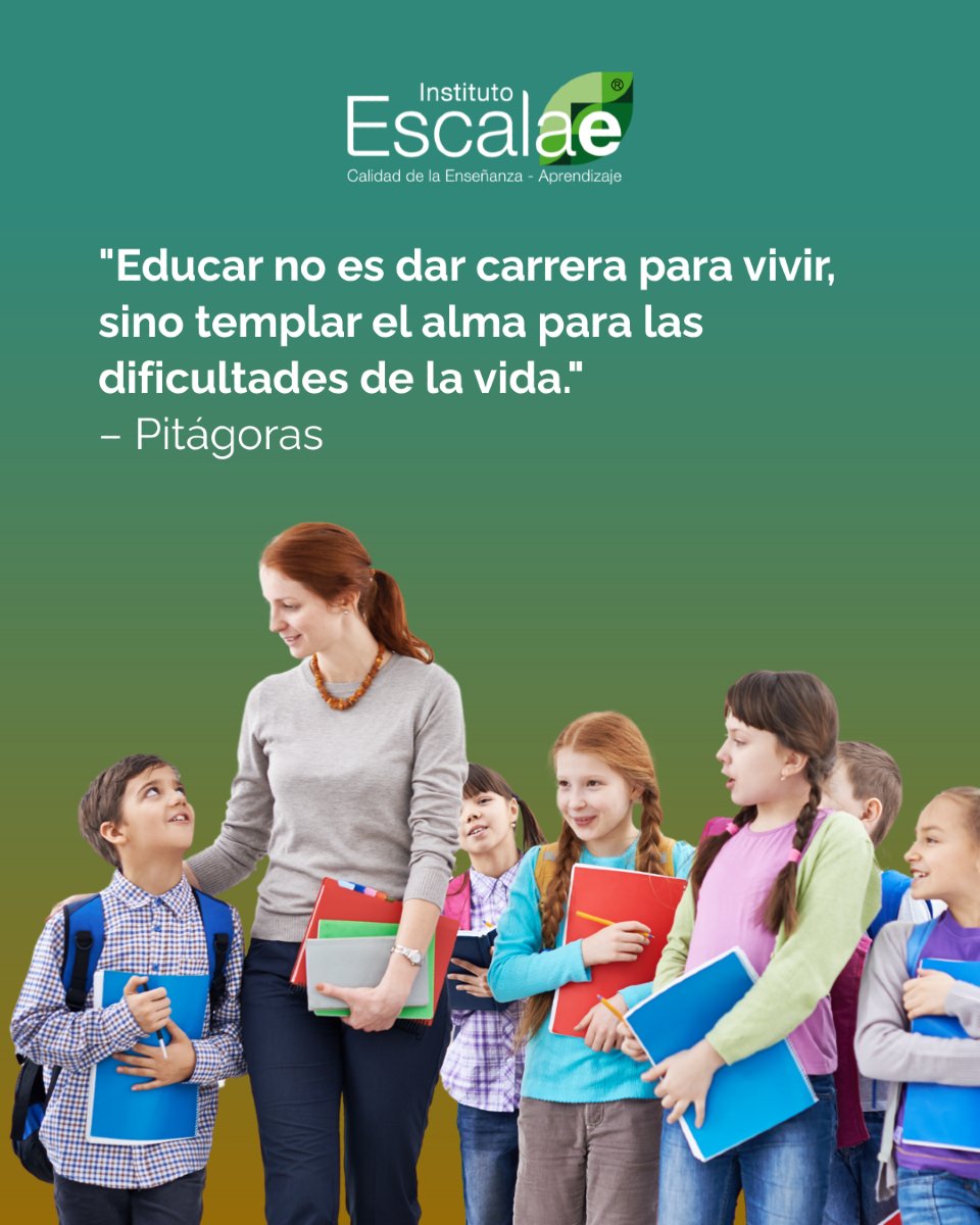 En el Día del Maestro en México, honramos a las y los docentes que cuestionan, que innovan, que ponen el corazón en cada clase.

Desde Instituto Escalae, les decimos: gracias por ser parte del cambio.💡📚

#DíaDelMaestro 🇲🇽 #EducaciónQueTransforma #InstitutoEscalae