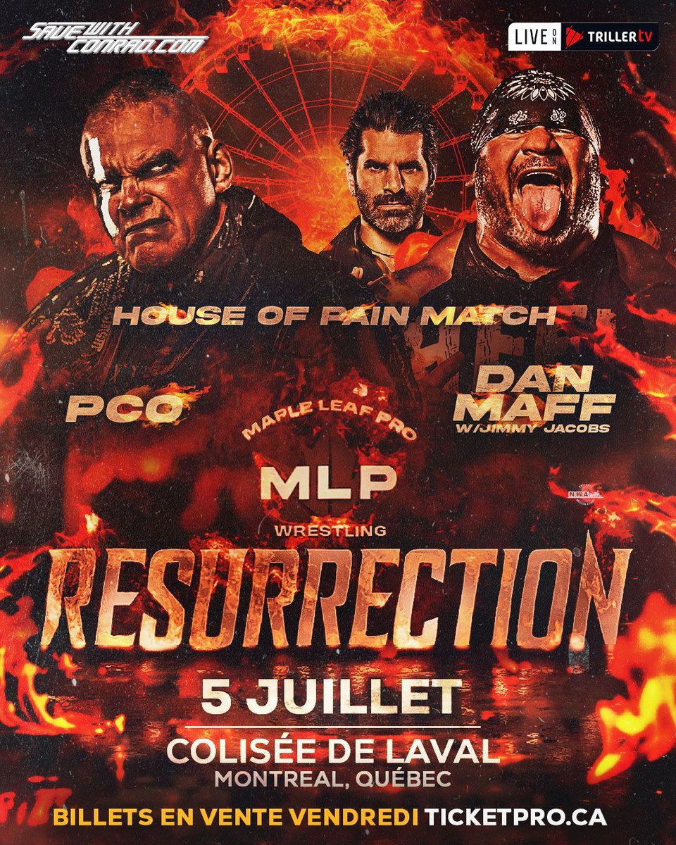 It was announced this morning and the match is official! Due to the interference of <a href="/DannyMaff1/">DannyMaffWrestling300</a> against <a href="/PCOisNotHuman/">PCO Perfect Creation One</a> during the 20 Man Championship Gauntlet at #MLPNorthernRising, on July 5 in Montreal at #MLPResurrection, it will be PCO versus Dan Maff for the International