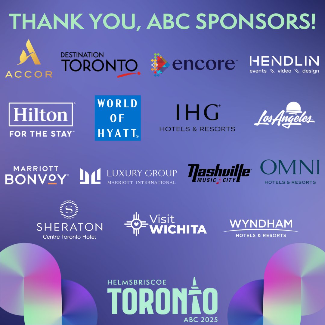 We are just about a month and a half away from our 2025 Annual Business Conference in Toronto, Canada! We want to give a huge thanks to all of our amazing partners and sponsors who have made this conference possible. We can't wait to see you there! #HBABC #WhyHB