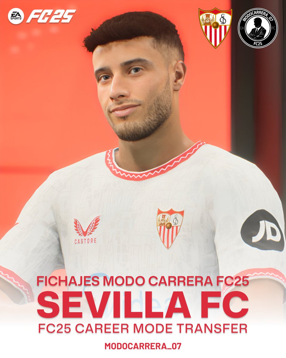 🔥 Mercado de Fichajes #FC25 🇪🇸 SEVILLA FC

💬 Te recomendamos 8 posibles fichajes realistas que puedes realizar en tu Modo Carrera con el Sevilla.

🧵Hilo (1/14)