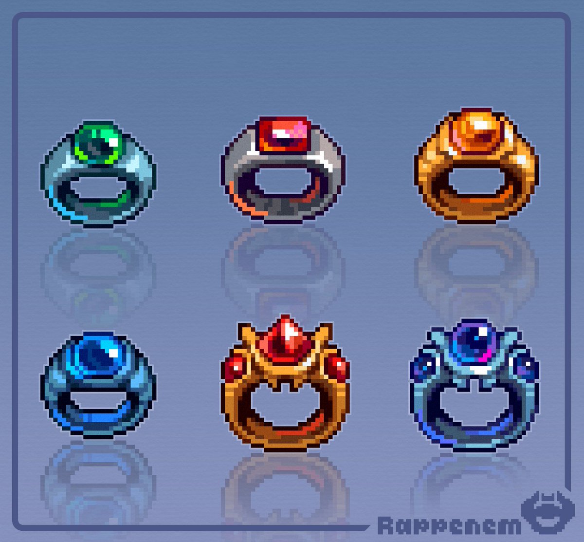 Some magical rings 💍✨ #pixelart