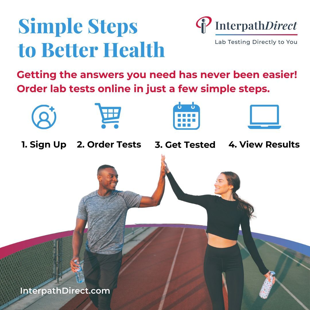 Interpath_Lab's tweet image. Getting the health answers you need has never been easier! With InterpathDirect, you can order lab tests online in just a few simple steps:
1) Sign Up 2) Order your test 3) Get Tested 4) View results online
Learn more and get started: interpathlab.com/interpathdirec…