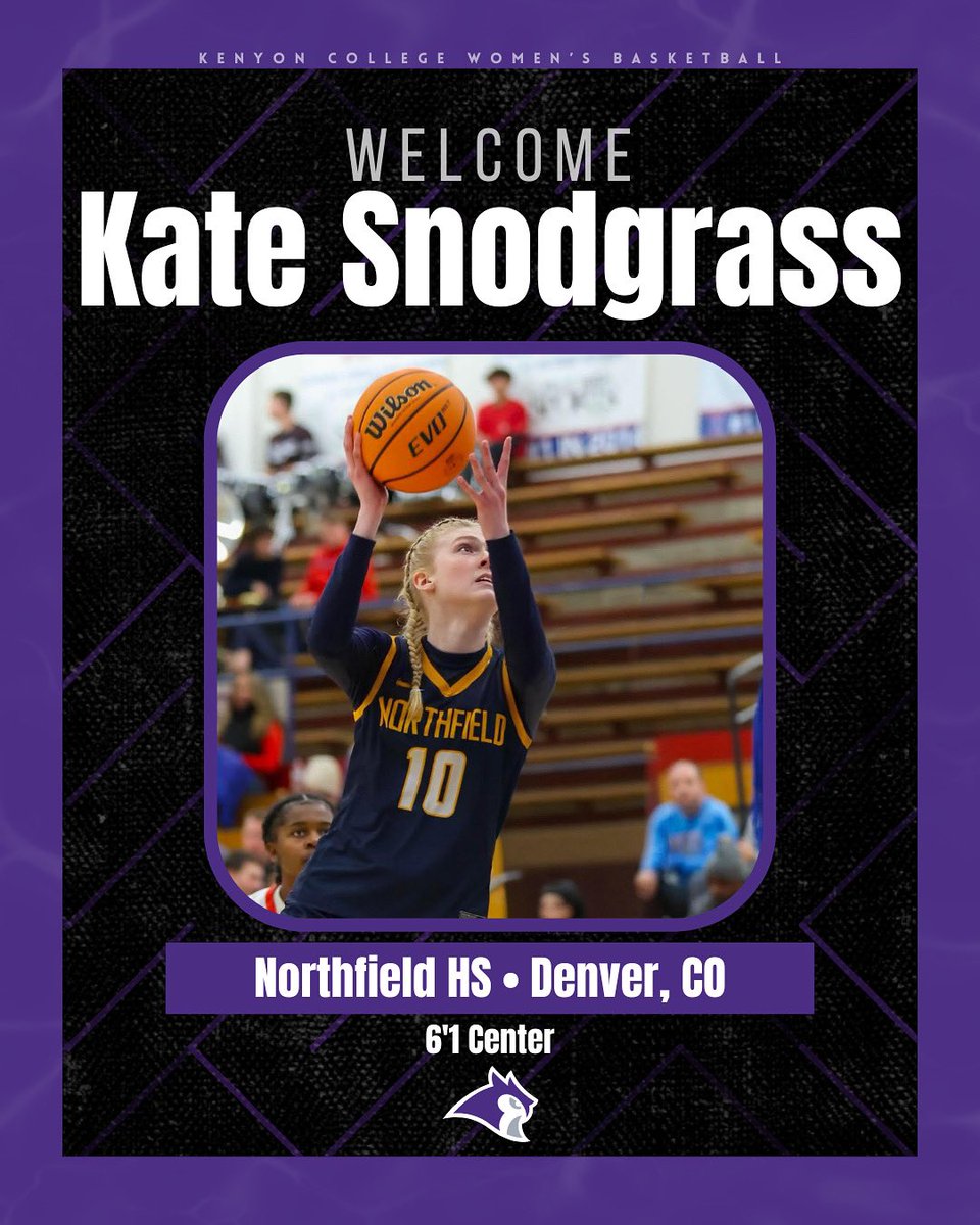 Kenyon WBB (@kenyonwbb) on Twitter photo Our Class of 2029 introductions continue! Next up, a 6โ1โ Center from Denver, CO, <a href="/KateSnodgrass25/">Kate Snodgrass</a> ๐๐ฆ
Welcome to Kenyon, Kate!
#KCWB #GoOwls Our Class of 2029 introductions continue! Next up, a 6โ1โ Center from Denver, CO, <a href="/KateSnodgrass25/">Kate Snodgrass</a> ๐๐ฆ
Welcome to Kenyon, Kate!
#KCWB #GoOwls