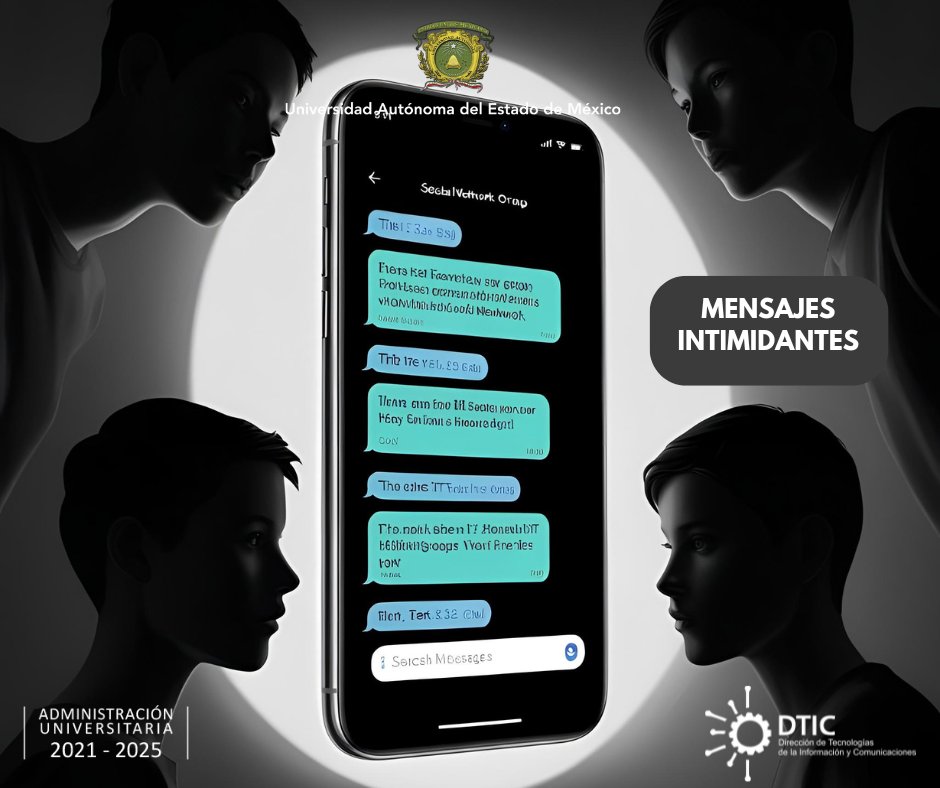 DTIC_UAEMex's tweet image. 🚨 El ciberbullying también llega en forma de mensajes amenazantes constantes.

No lo normalices. No lo ignores. Es violencia digital.
🔒 Guarda evidencia
🚫 Bloquea al agresor
📢 Denuncia
🤝 No estás sol@

#Ciberbullying
#ProtegeTuInformación
#MetaRed
#SomosUAEMéx 💚💛