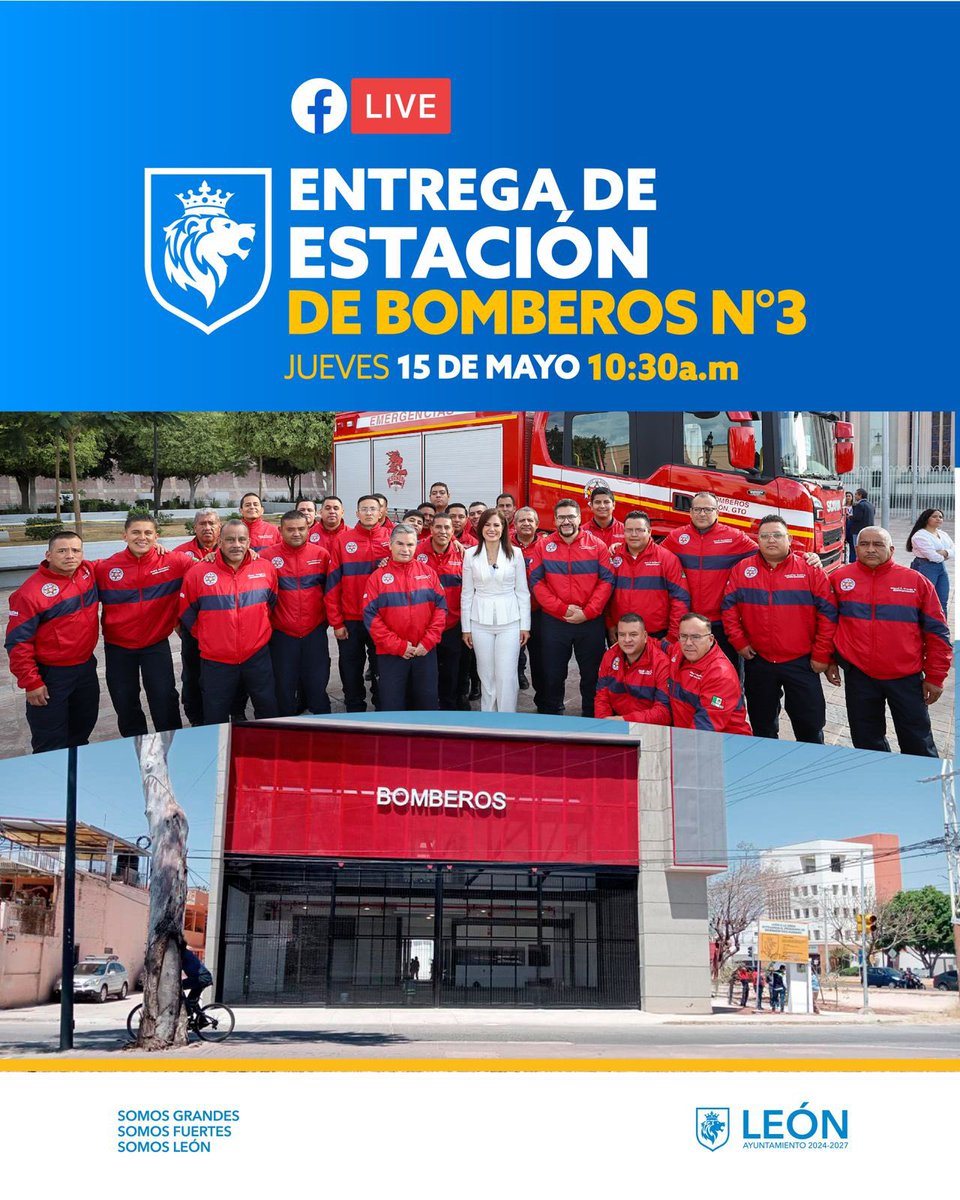 📡 #EnVivo| Entrega de la nueva estación N3 de Bomberos #León 🚒