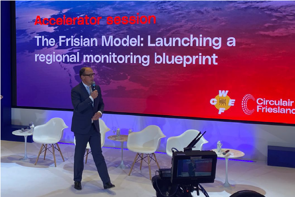 🌎Circulaire primeur op het wereldtoneel! 🌎

 🔄 Tijdens het #WCEF2025 in São Paulo presenteert <a href="/provfryslan/">Provincie Fryslân</a> een rapport dat de regio internationaal erkent als koploper in de circulaire economie - en een concreet werkbaar model waarmee andere regio’s wereldwijd hun circulaire