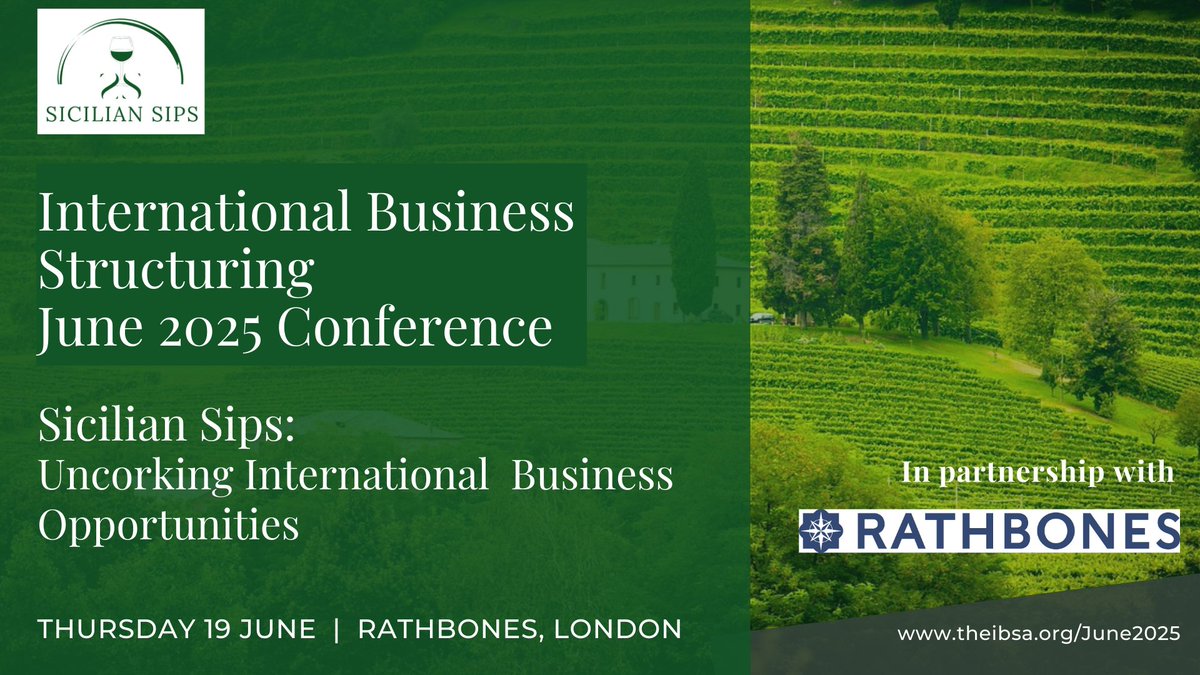 Join us in London for the International Business Structuring Conference on Thursday 19 June. Book your ticket at theibsa.org/June2025 to explore a case study involving a Sicilian wine-growing family as they expand their horizons to the UK.
