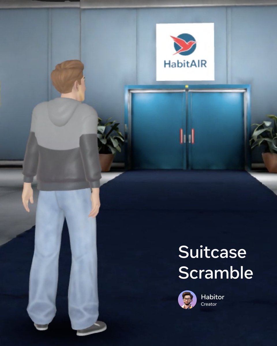 'Suitcase Scramble' by Habitor offers a real example of GenAI tools being used to build and publish worlds faster than ever before. 🚀 See how Habitor used Mesh Generation, Skybox Generation and other GenAI tools to build his world in just 5.5 hours: bit.ly/4dpAeje