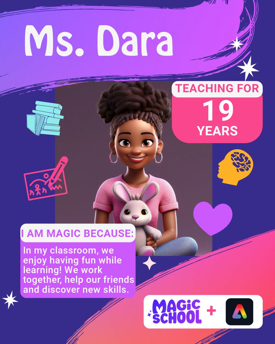 DaraEdu7's tweet photo. Share your 🪄 with @AdobeForEdu and @magicschoolai remixable template!
#IamCPS #EduGuardians @mslinvillesmath @Colbyteaches @Rosemary_Edu @QueenMel99
🔗https://t.co/WdWk6GzDwI https://t.co/k036v6tqsV