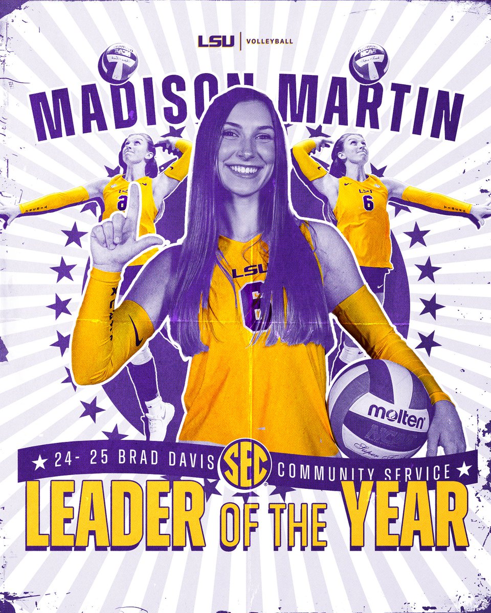 One of One 💎

Madison Martin becomes the first LSU women's student-athlete to be named the Brad Davis SEC Community Service Leader of the Year!

📄 lsul.su/43yfTok | #GeauxTigers